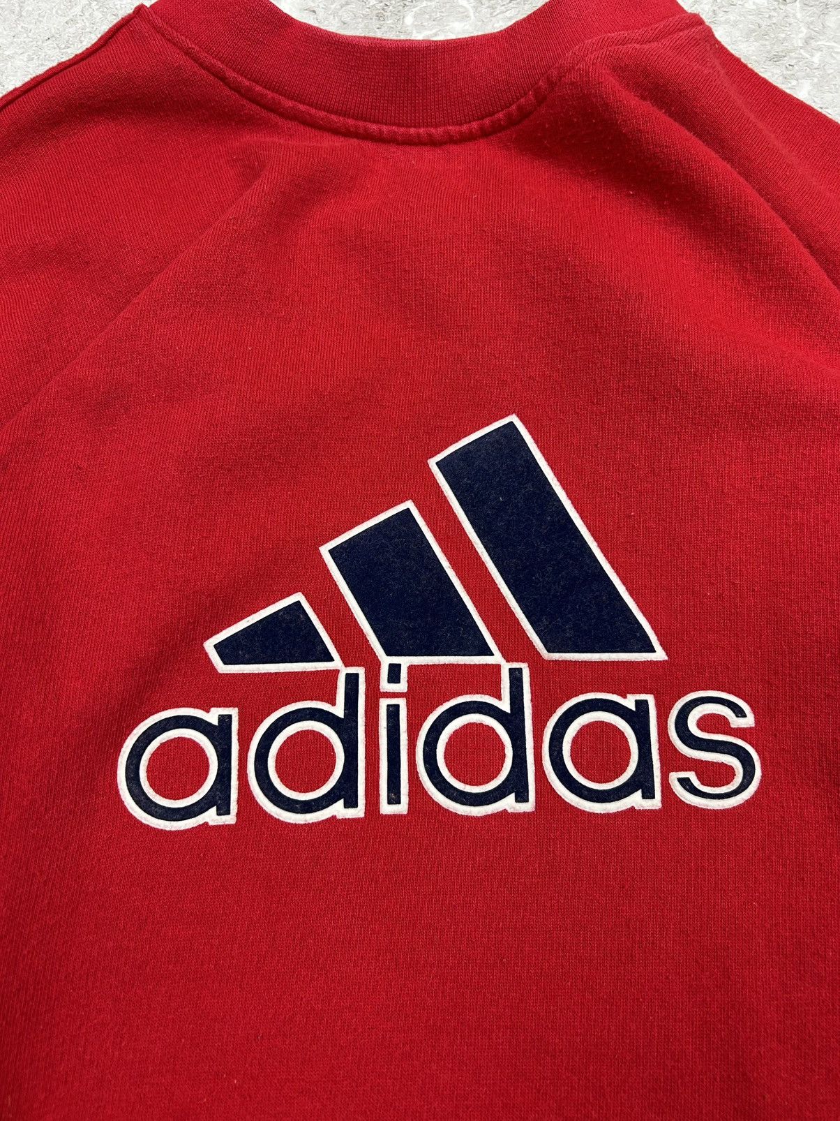 Adidas × Vintage Vintage Adidas 90s Center Logo Sweatshirt Size US S / EU 44-46 / 1 - 4 Thumbnail