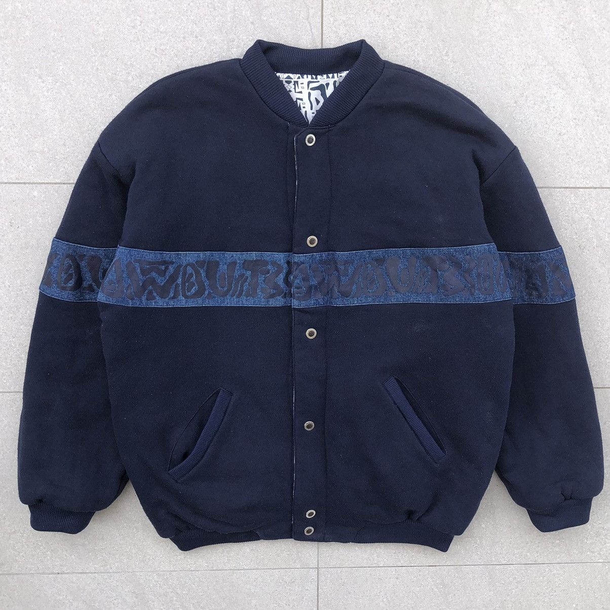 Japanese Brand Vintage Blowout L.A. Reversible Bomber Jacket Size US L / EU 52-54 / 3 - 10 Thumbnail