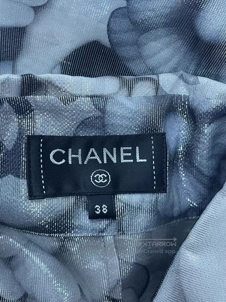 Chanel Chanel Lafayette cat-style shiny silk shirt Size XS / US 0-2 / IT 36-38 - 4 Thumbnail