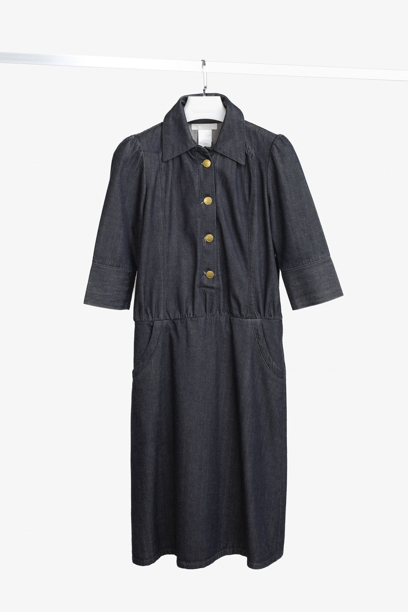 Chloe Chloe Indigo Denim Shirtdress Size M / US 6-8 / IT 42-44 - 1 Thumbnail