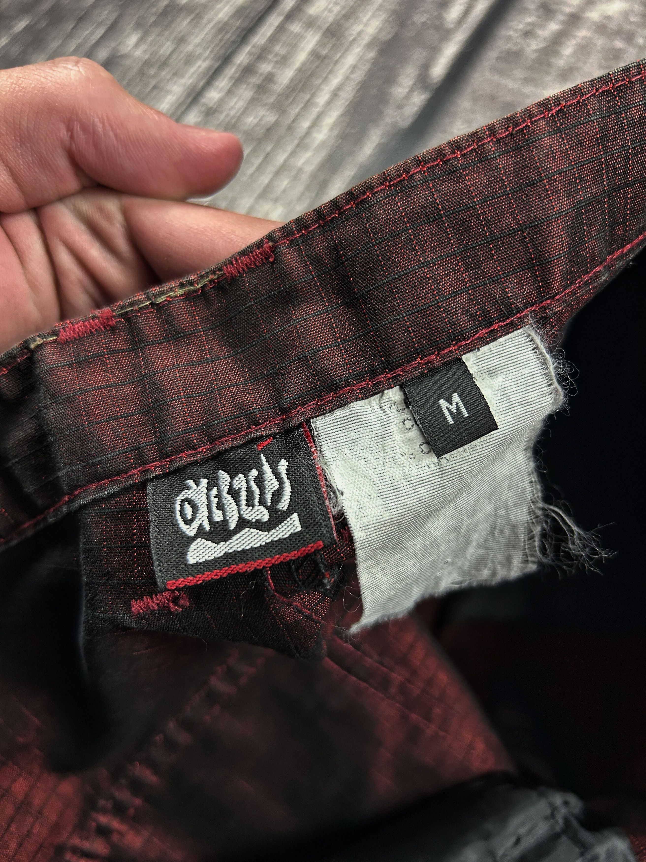 Infinite Archives Y2K Burgundy Cargo Pants Wide Leg Utility Streetwear Size US 30 / EU 46 - 10 Thumbnail