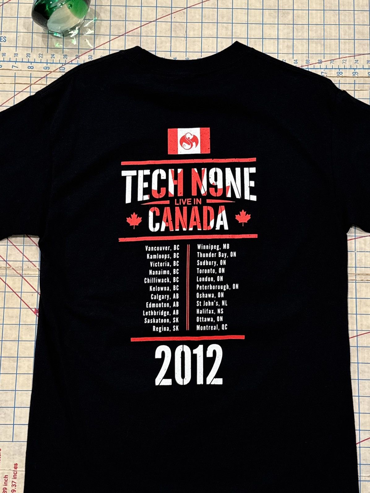 Rap Tees Tech N9ne Live in Canada Tech Nine Tour Tee Black Medium Size US M / EU 48-50 / 2 - 9 Thumbnail