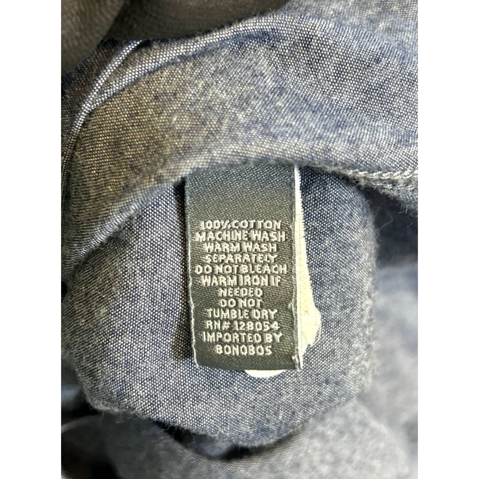 Bonobos Bonobos Shirt Mens 16 Blue Cotton Button Up Casual Slim Regular Button Up Shirt Bonobos Mens Blue Cotton 16 Size US L / EU 52-54 / 3 - 4 Thumbnail