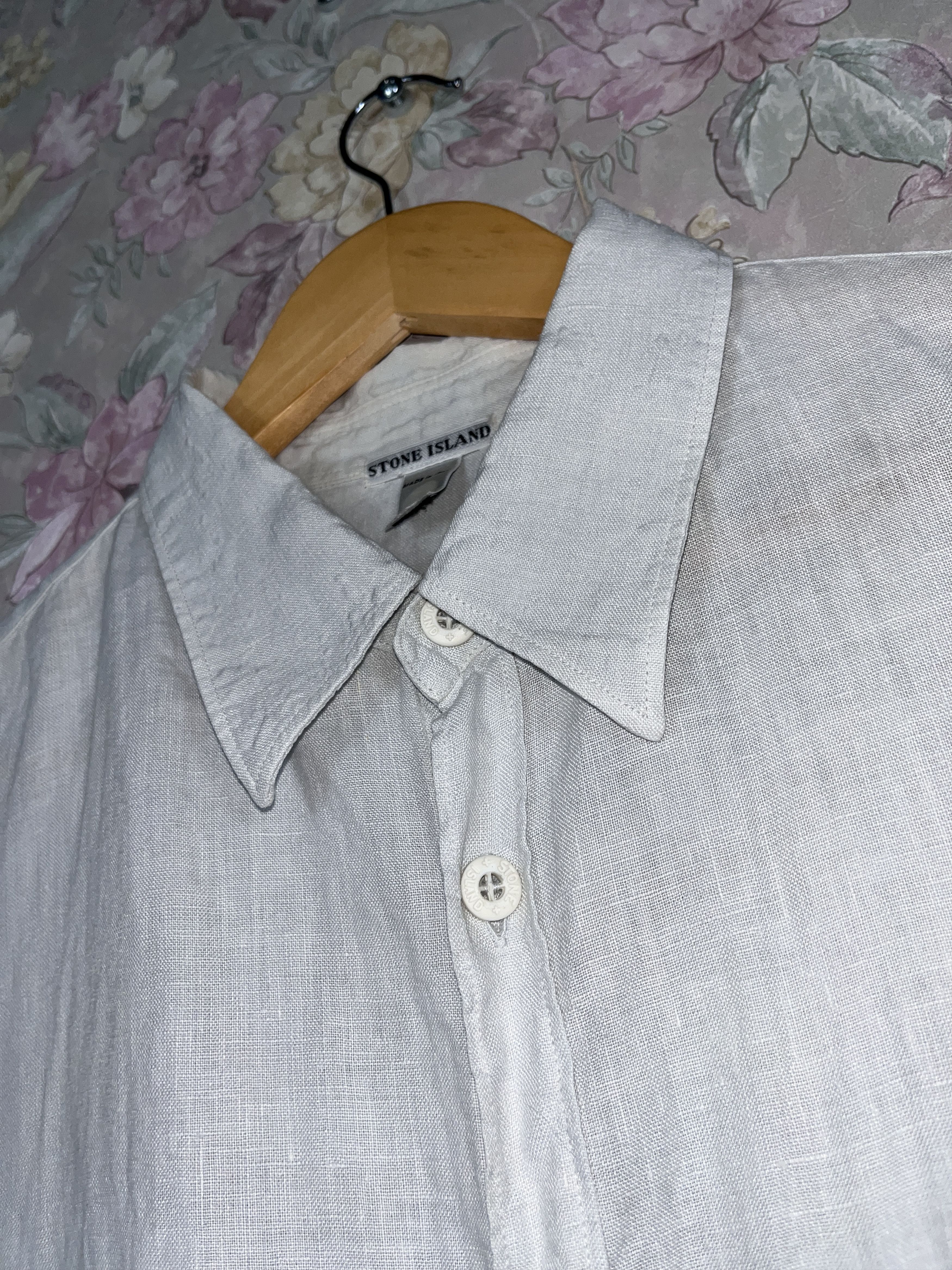 Stone Island Stone Island C.P vintage Linen button up casual shirt Size US L / EU 52-54 / 3 - 3 Thumbnail