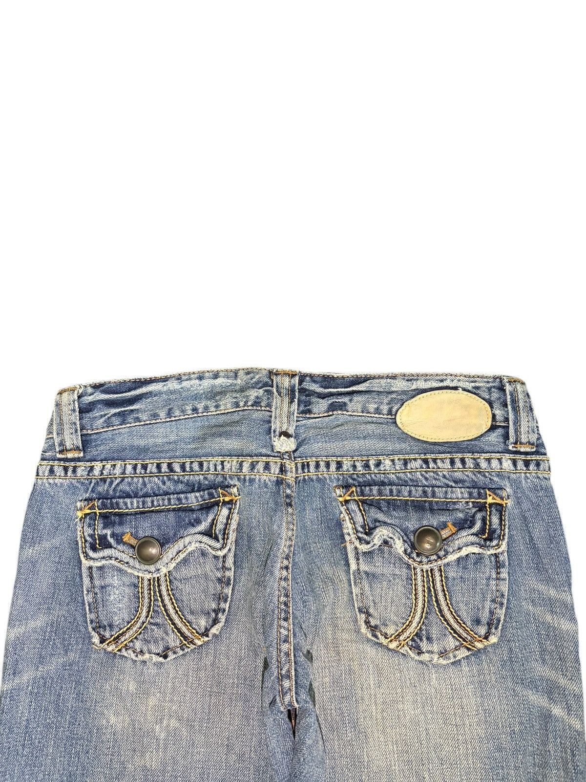 Diesel Vintage Japanese Brand Distressed Low Rise Flare Jeans Size 28" / US 6 / IT 42 - 4 Thumbnail