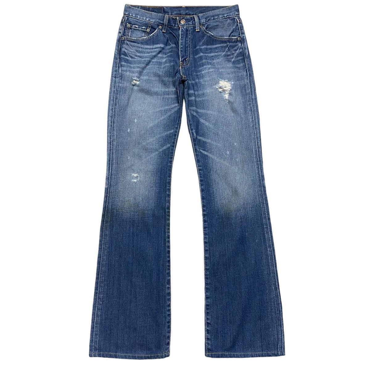 Levi's Vintage Levis 517 Flare Jeans Distressed Size US 30 / EU 46 - 2 Thumbnail