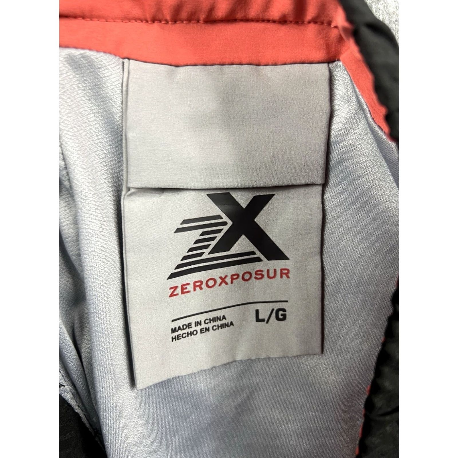 ZeroXposur ZeroXposur Men’s Plunge Swim Trunks Black Red UPF 50+ Size L Polyester Blended Fabric Trunks Mens Bottom Size US 33 - 8 Thumbnail