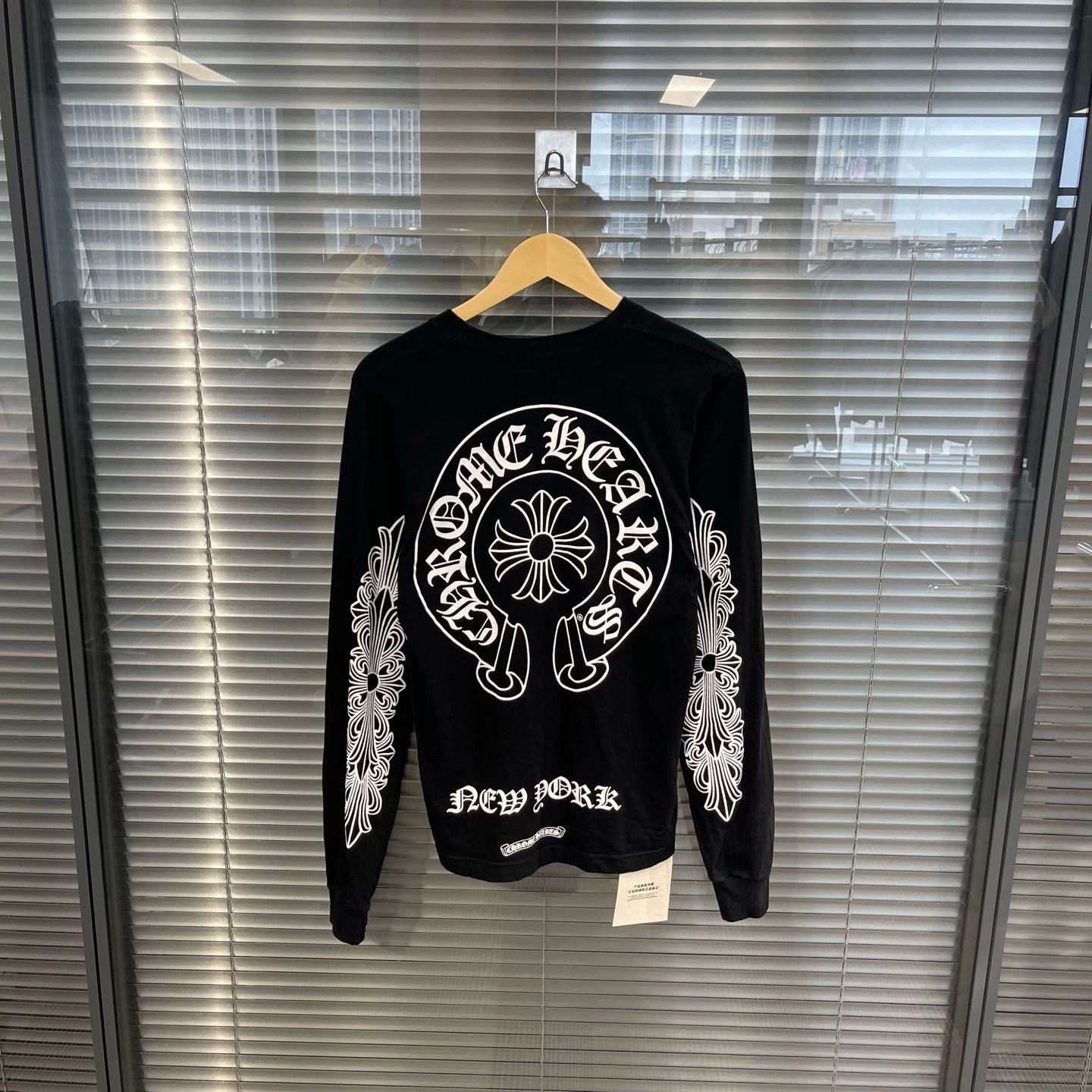 Chrome Hearts CHROME HEARTS Horseshoe Long Sleeve BLACK | Grailed