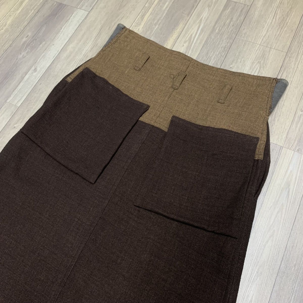 Issey Miyake 1980s inn. Issey Miyake Back Flapped Pockets Maxi Skirt Size 31" - 7 Thumbnail