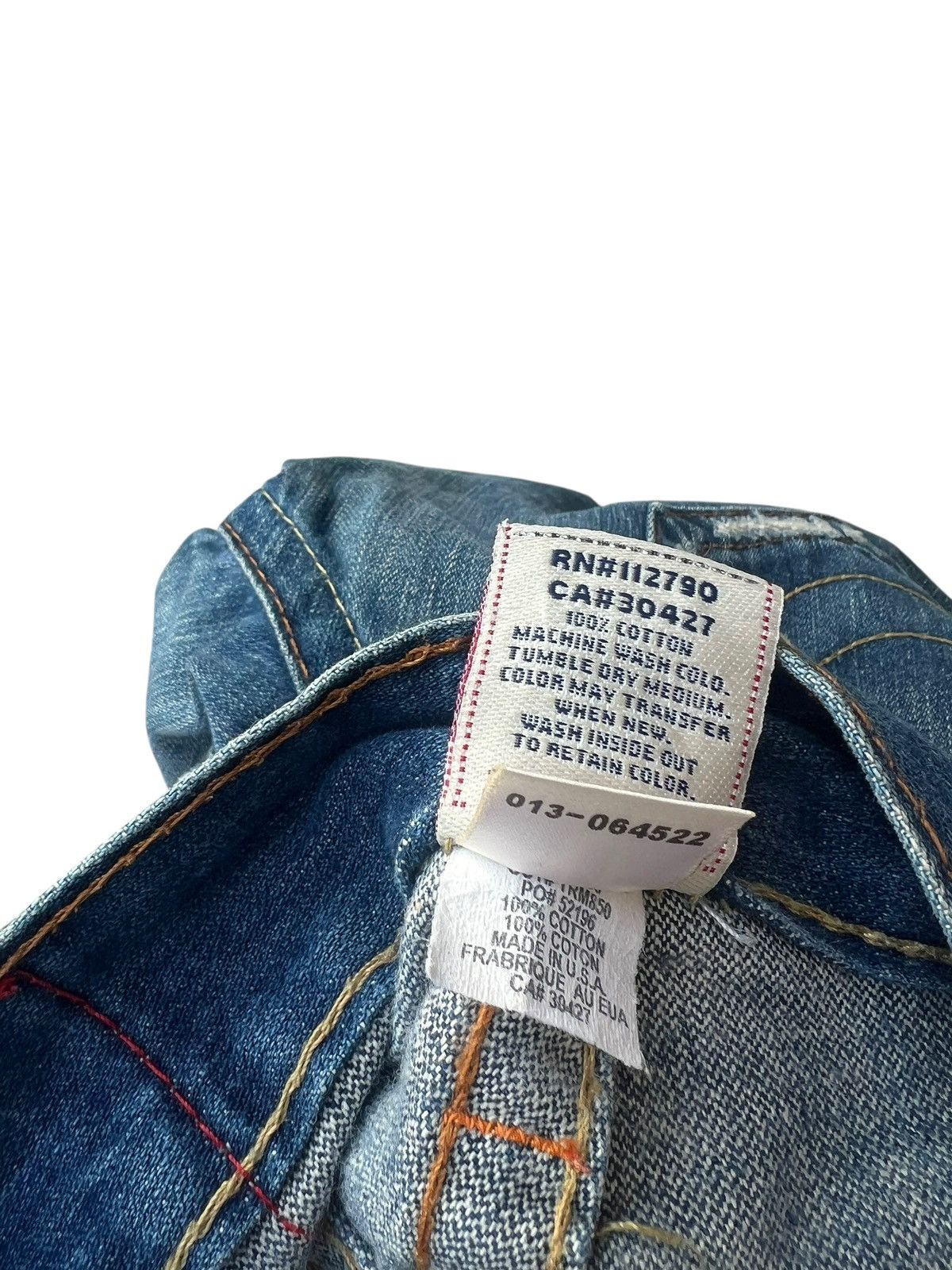 True Religion Vintage 2000s True Religion JOEY Distress Denim Flare Jeans Size US 30 / EU 46 - 23 Thumbnail