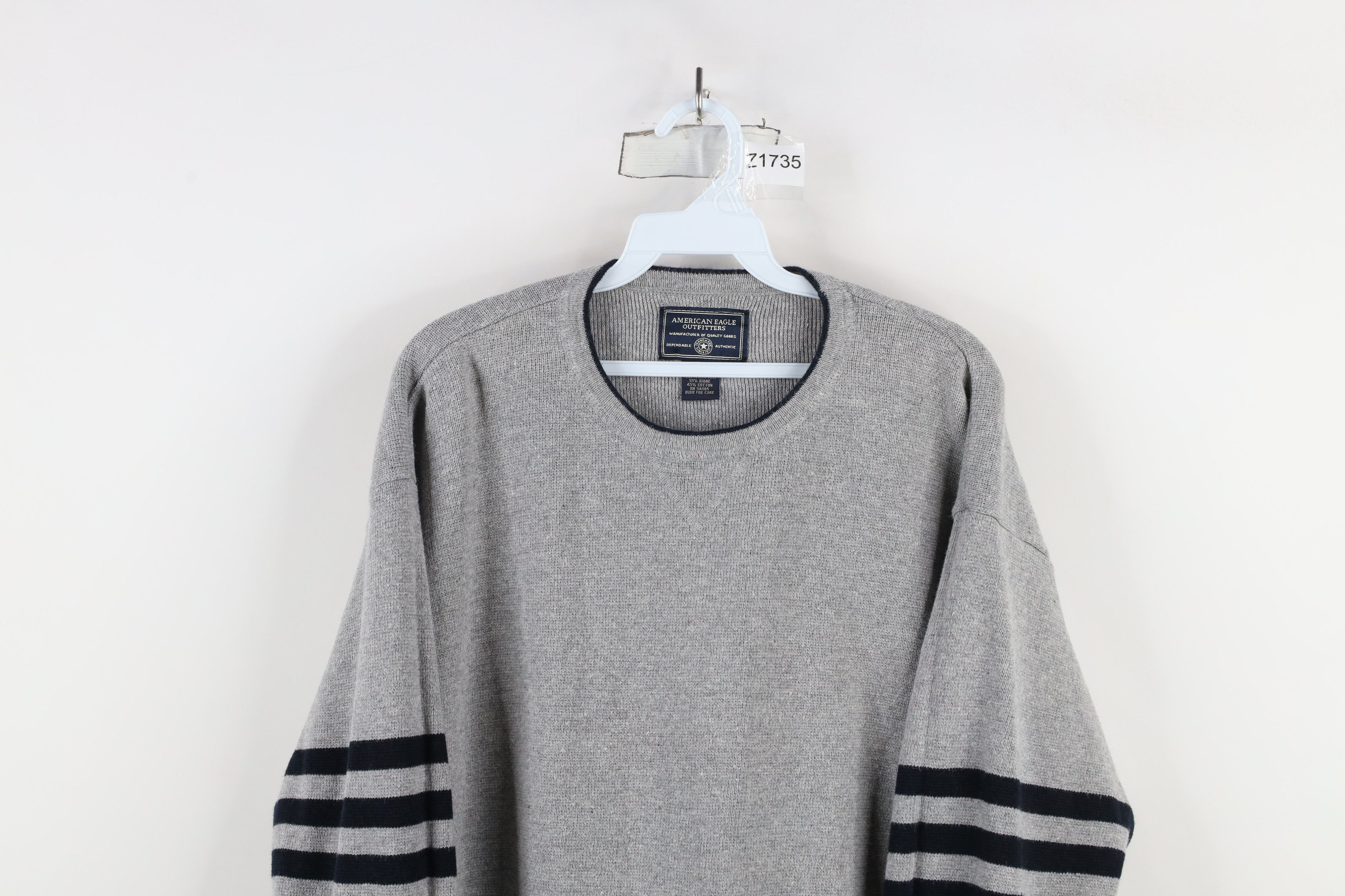American Eagle Outfitters × Vintage Vintage 90s American Eagle Heavyweight Thermal Knit Sweater Size US M / EU 48-50 / 2 - 2 Thumbnail