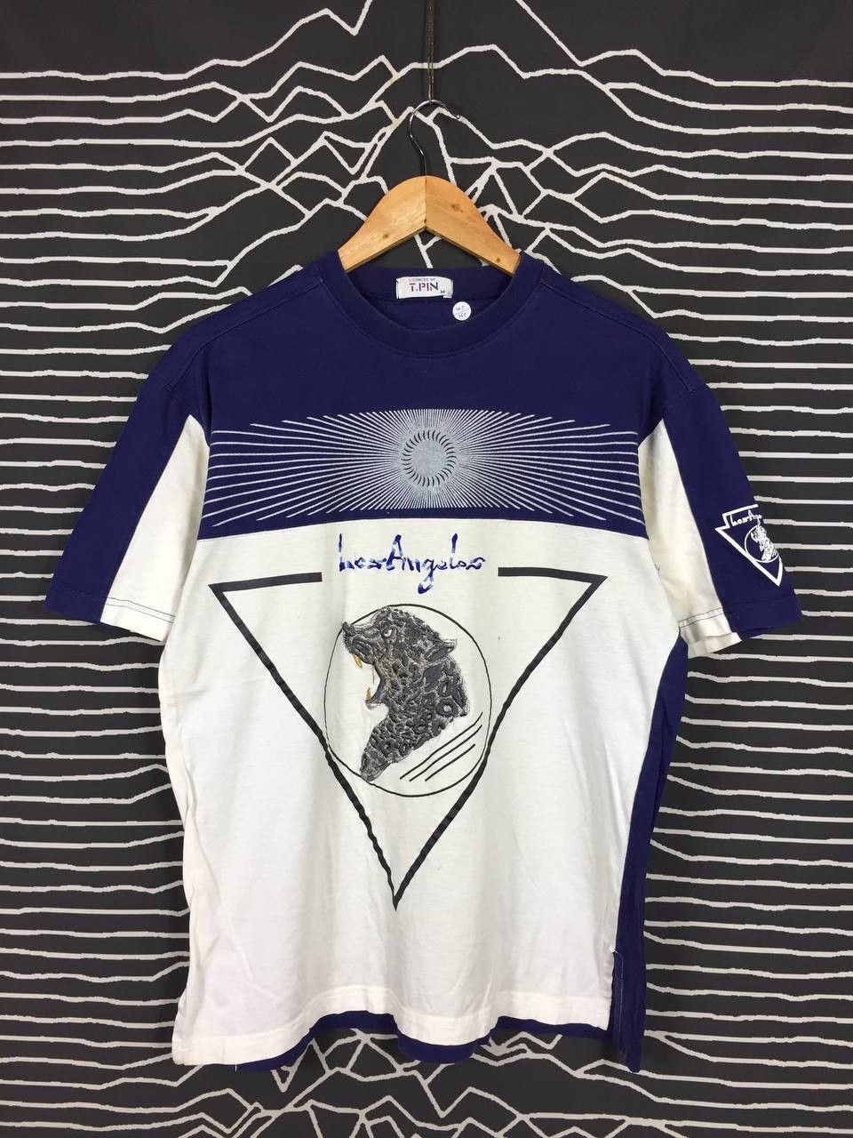 Vintage Los Angeles Leopard Embroidered Logo Licenced By T.PIN Tee Size US M / EU 48-50 / 2 - 2 Thumbnail