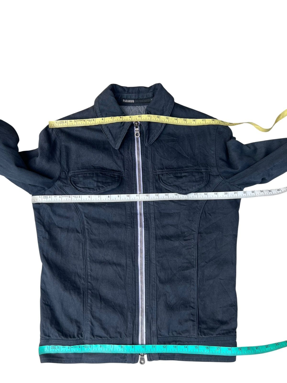 Japanese Brand PARANOID Japan RiRi Zip Quilted Lined Trucker Denim Jacket Size US M / EU 48-50 / 2 - 4 Thumbnail