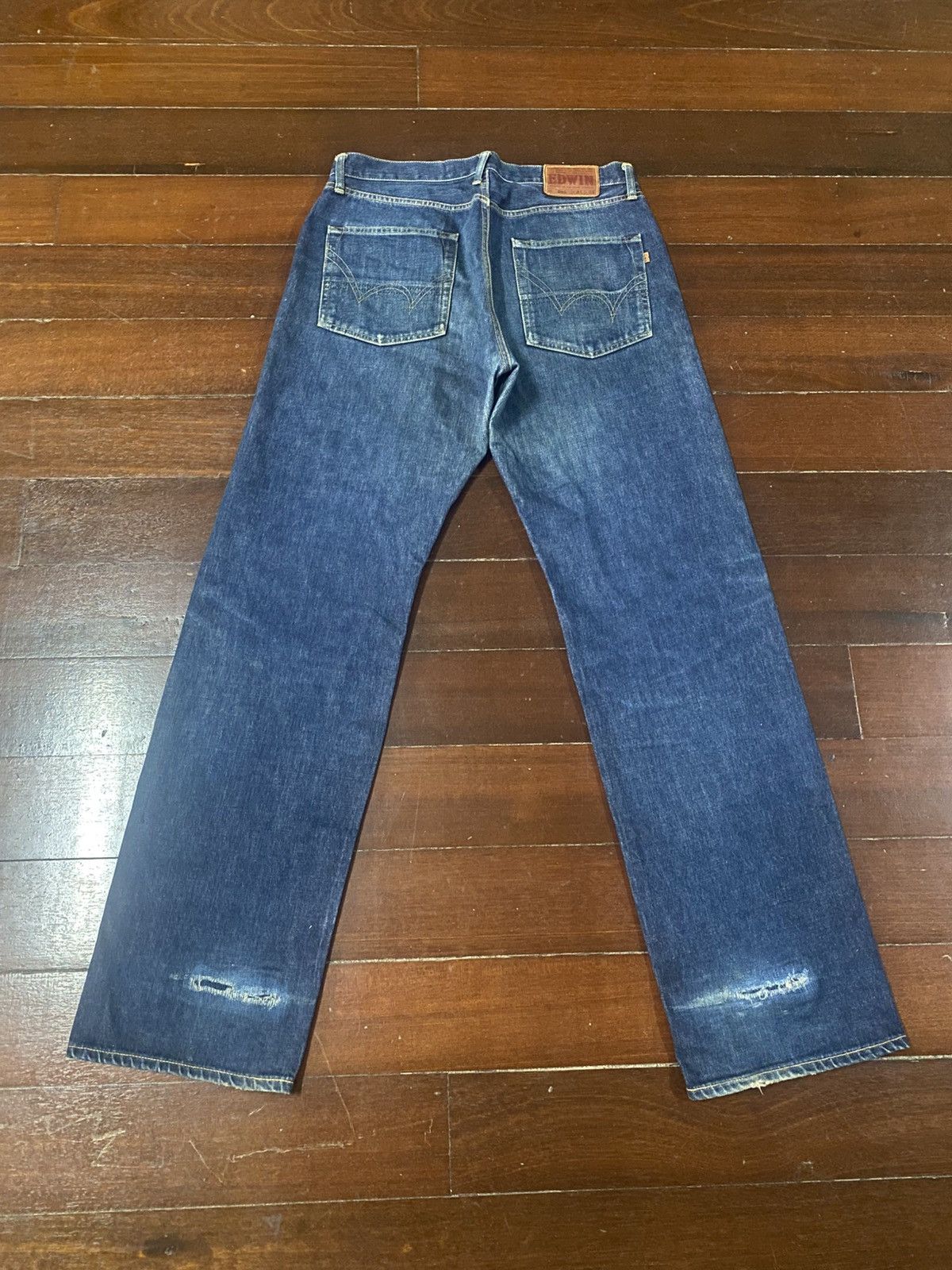 Edwin Vintage 90s Edwin 505 Selvedge Straight Jeans wide leg Size US 36 / EU 52 - 7 Thumbnail