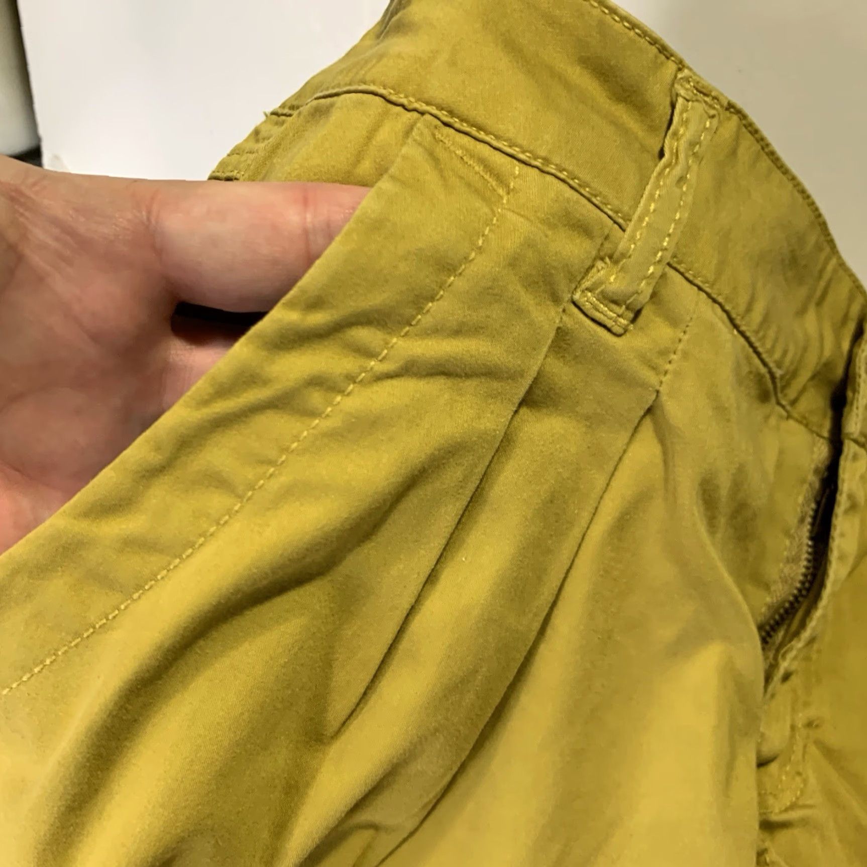 Forever 21 VINTAGE Forever 21 Mustard Yellow Shorts Women 27 Pockets 90s Retro Hip Hop Cotton Spandex Spring Summer Size 27" / US 4 / IT 40 - 7 Thumbnail