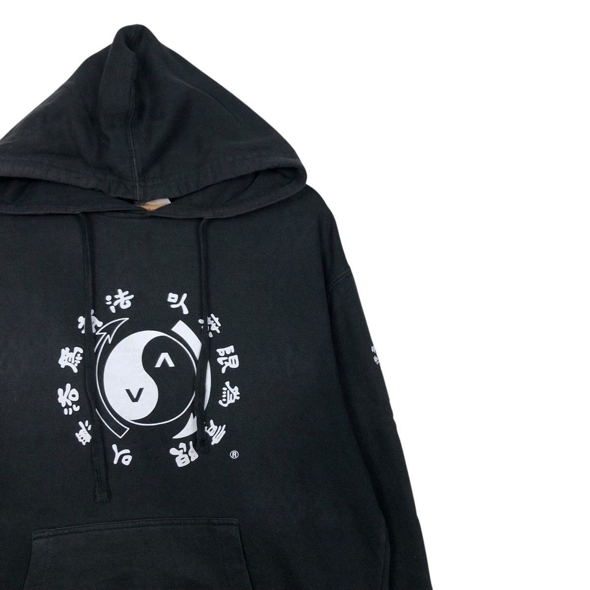 Japanese Brand 📌Vintage Hoodie Pull Over RVCA Big Logo Design Size US M / EU 48-50 / 2 - 7 Thumbnail