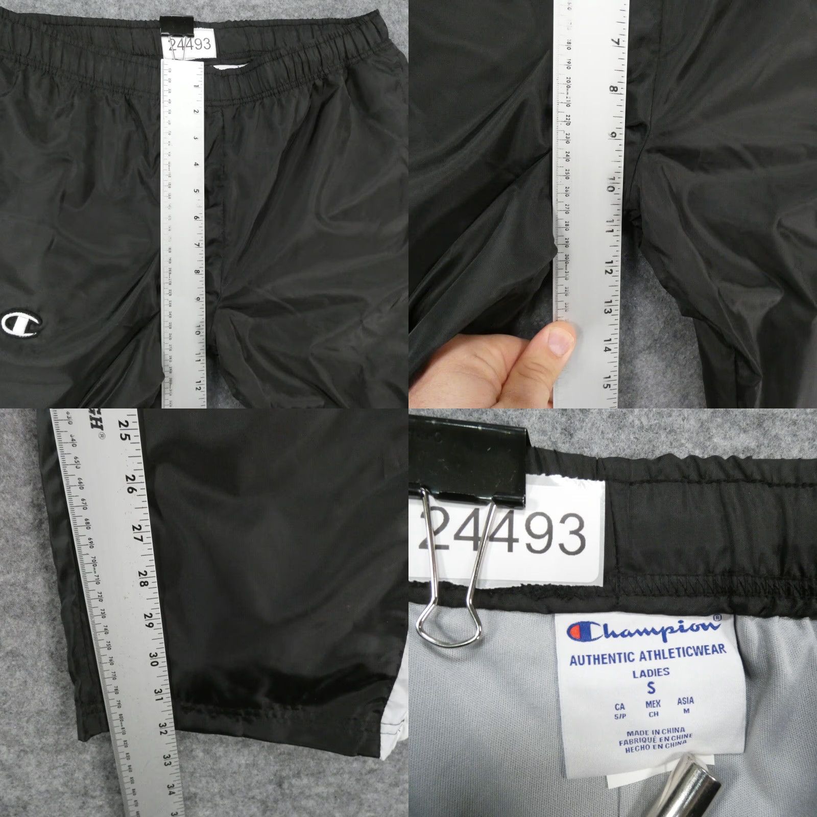 Champion Champion Womens Track Pants Small Black White Softshell Straight Leg NWT Size 28" / US 6 / IT 42 - 8 Thumbnail