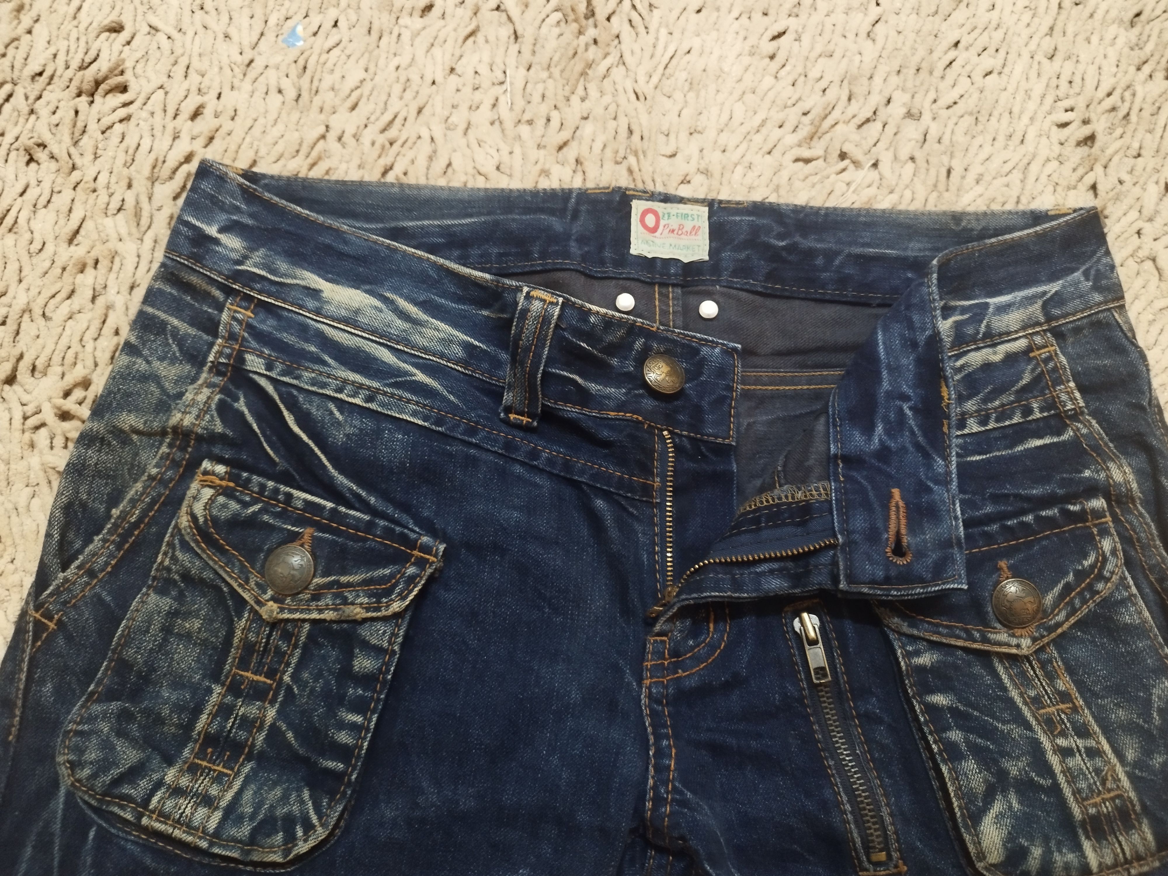 GOSTAR DE FUGA × If Six Was Nine × Japanese Brand Japanese brand rusty gold jeans nice design Size US 36 / EU 52 - 7 Thumbnail