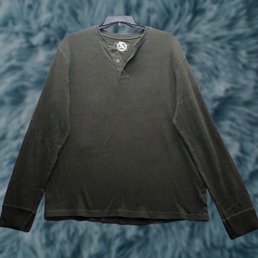 Eddie Bauer Eddie Bauer Henley Shirt Mens XL Tall Green Knit Original Outdoor Outfitter Size US XL / EU 56 / 4 - 1 Thumbnail