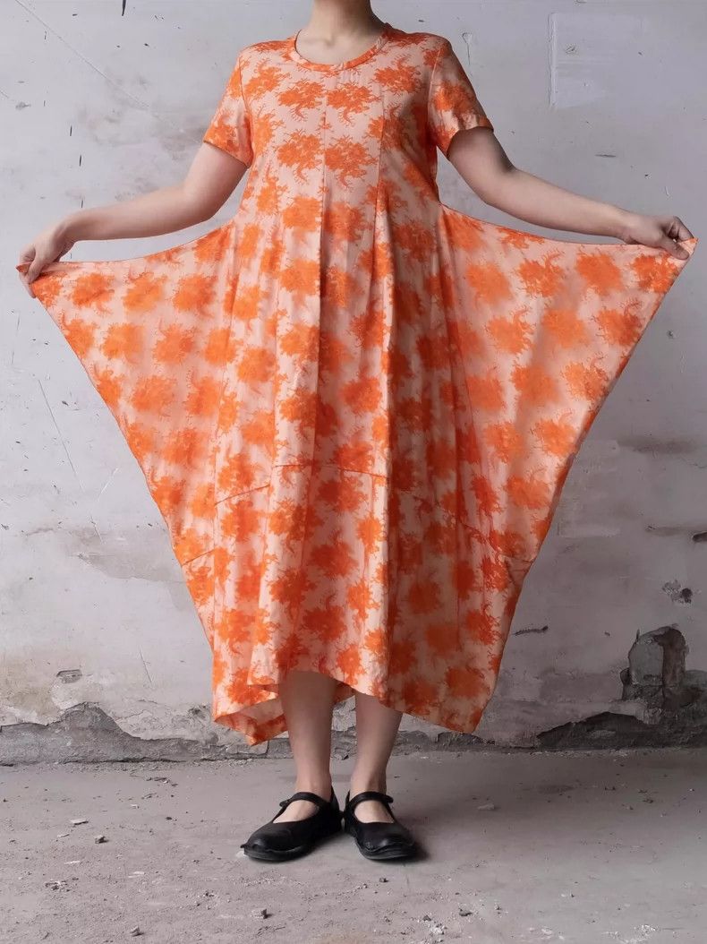 Comme des Garcons Comme Des Garcons Orange embroidered lace morphing dress Size S / US 4 / IT 40 - 3 Thumbnail