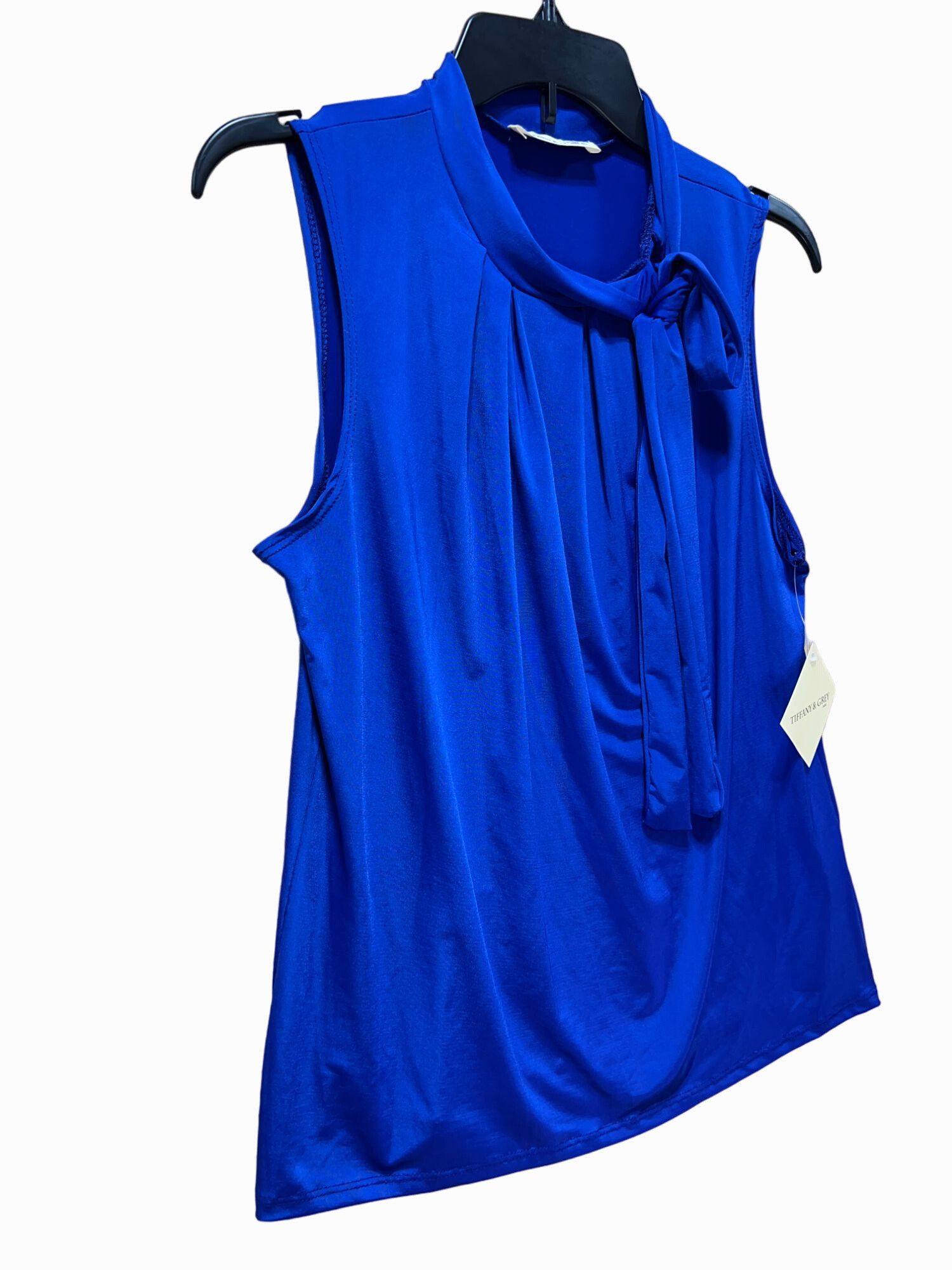 Other TIFFANY & GREY - Women's Sleeveless Loose Blouse - Blue - Pe Size XL / US 12-14 / IT 48-50 - 13 Thumbnail