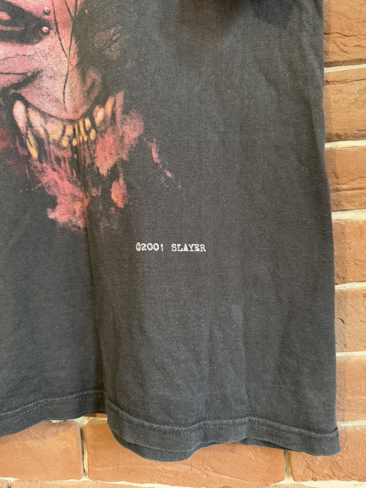 Band Tees Rare Vintage 00s Slayer 2001 Thrash Metal Band Tee Black L Size US L / EU 52-54 / 3 - 3 Thumbnail