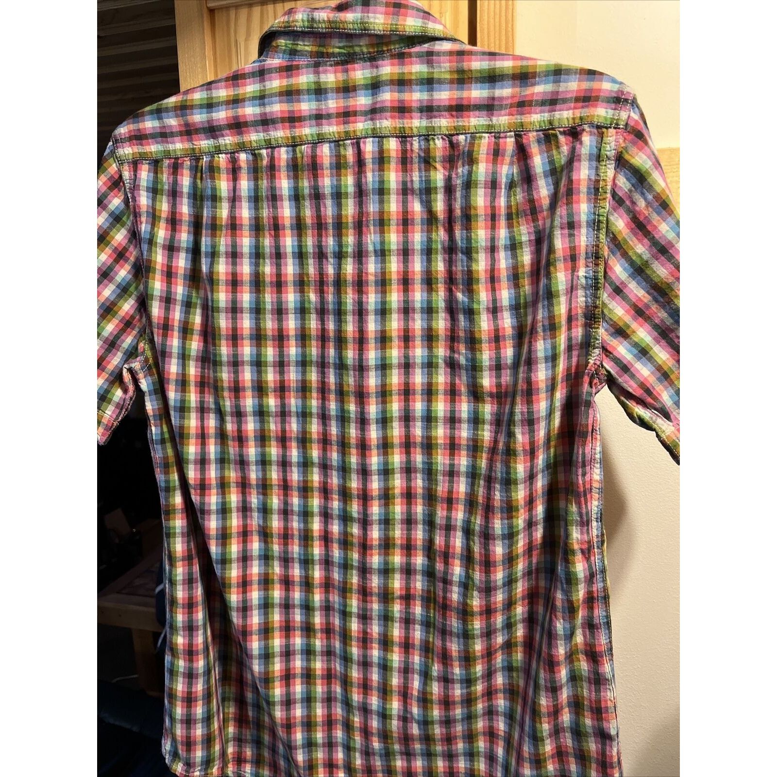 Cremieux Cremieux Men’s M Colored Check Button Cotton Slim Fit Shirt Size US M / EU 48-50 / 2 - 8 Thumbnail