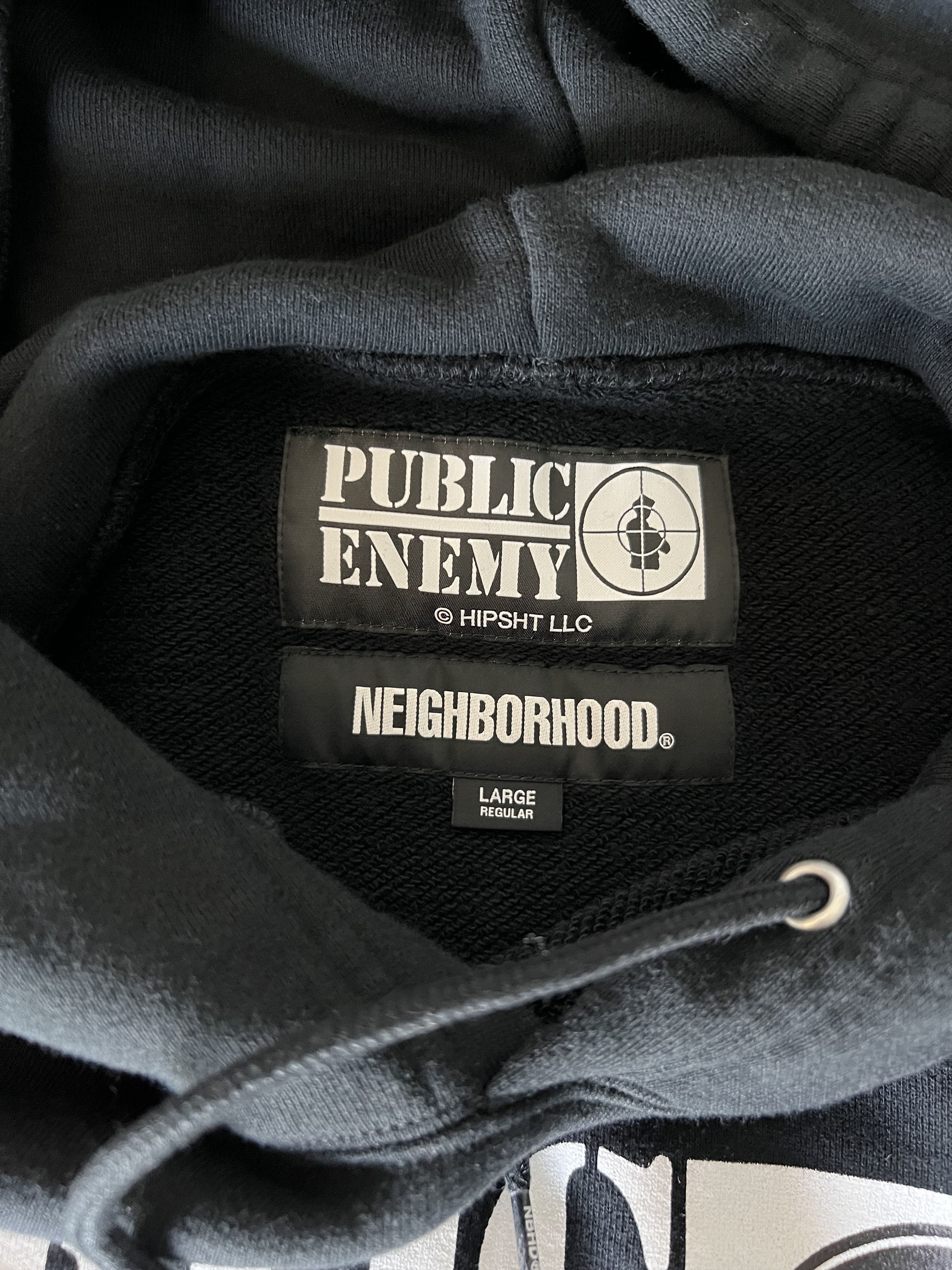 Neighborhood Neighborhood Public Enemy Logo Hoodie in Black Size US L / EU 52-54 / 3 - 5 Thumbnail