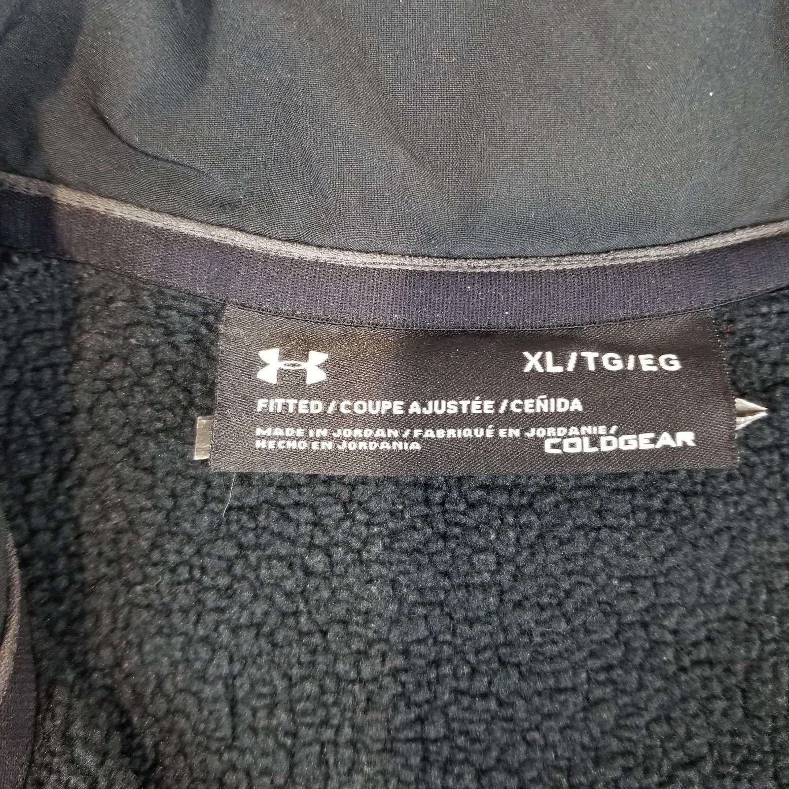 Under Armour Under Armour Pullover Mens XL Black ColdGear Fitted Half Zip Size US XL / EU 56 / 4 - 7 Thumbnail