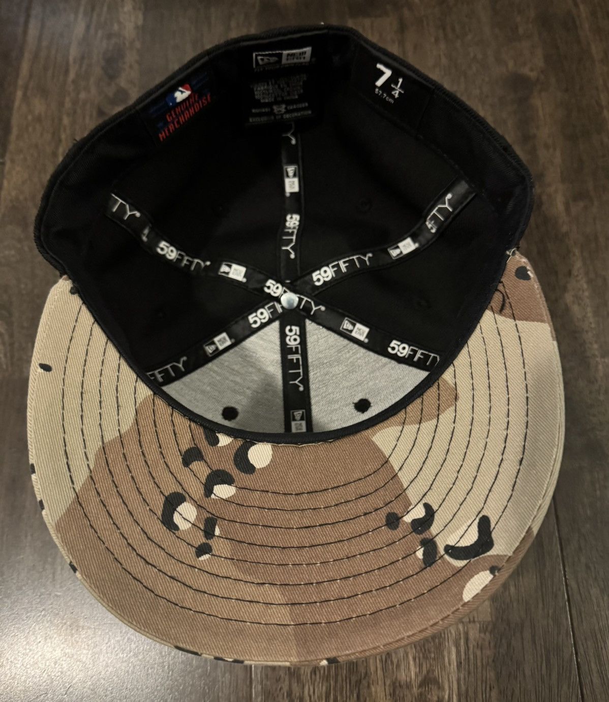 New Era Tampa Bay Rays Camo New Era Fitted Hat 7 1/4 Size ONE SIZE - 4 Thumbnail