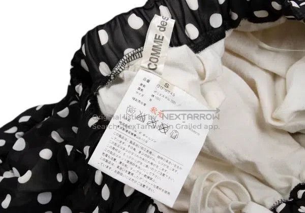 Comme des Garcons Comme Des Garcons size S Black Retro Polka Dot Skirt Size 23" - 9 Thumbnail
