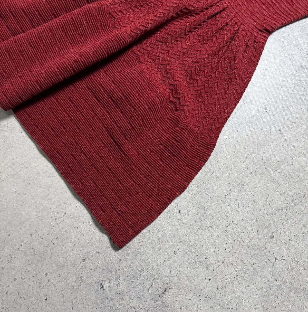 Sandro Sandro Red Knit Dress Size S / US 4 / IT 40 - 4 Thumbnail