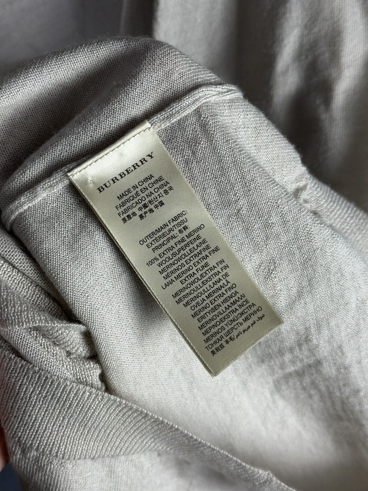 Burberry BURBERRY BRIT Beige Merino Wool Knit Cardigan Sweater Size L Size L / US 10 / IT 46 - 10 Thumbnail