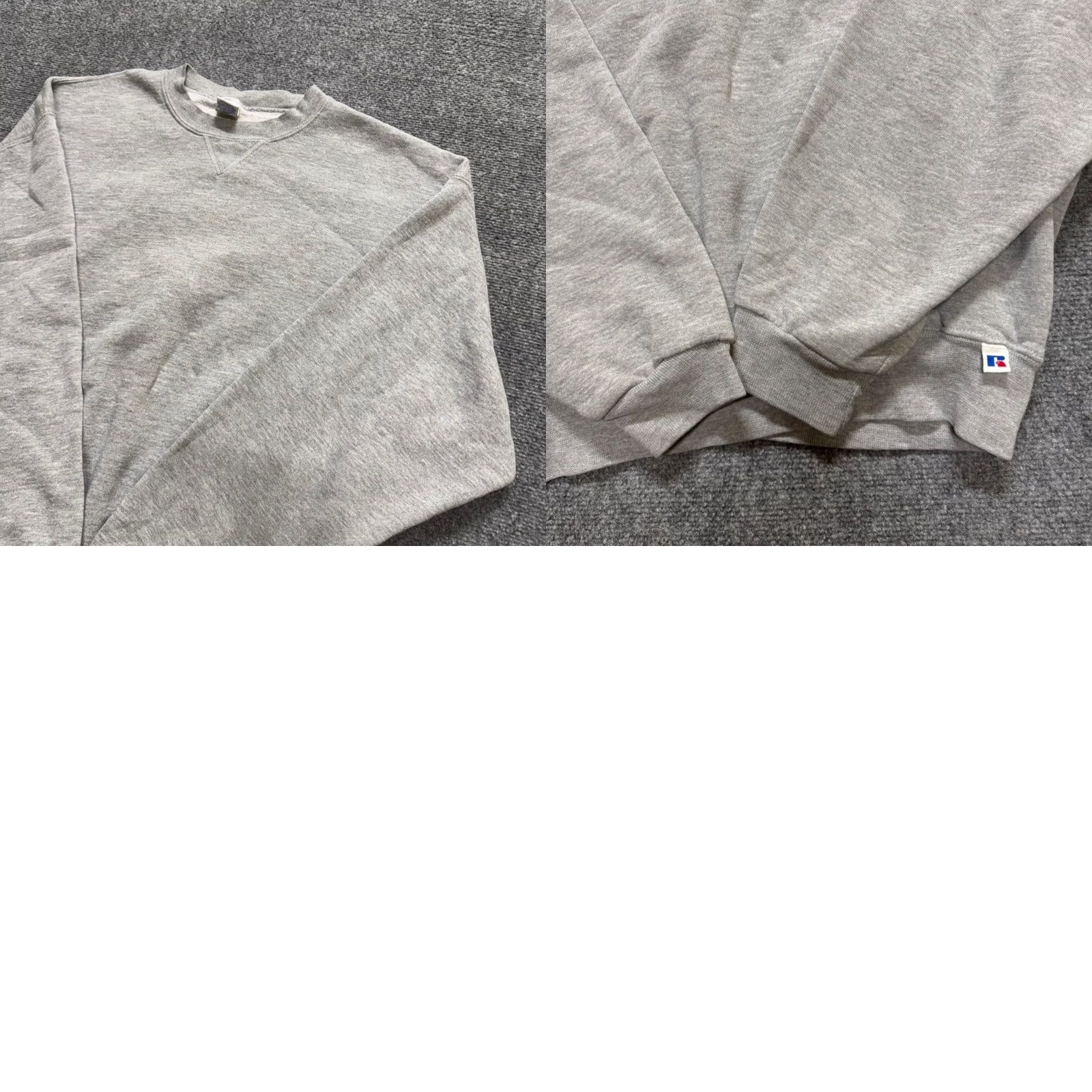Vintage VINTAGE Russell Pullover Sweatshirt Mens XL Gray Cotton Made In Mexico 90s Crewneck Size US XL / EU 56 / 4 - 8 Thumbnail