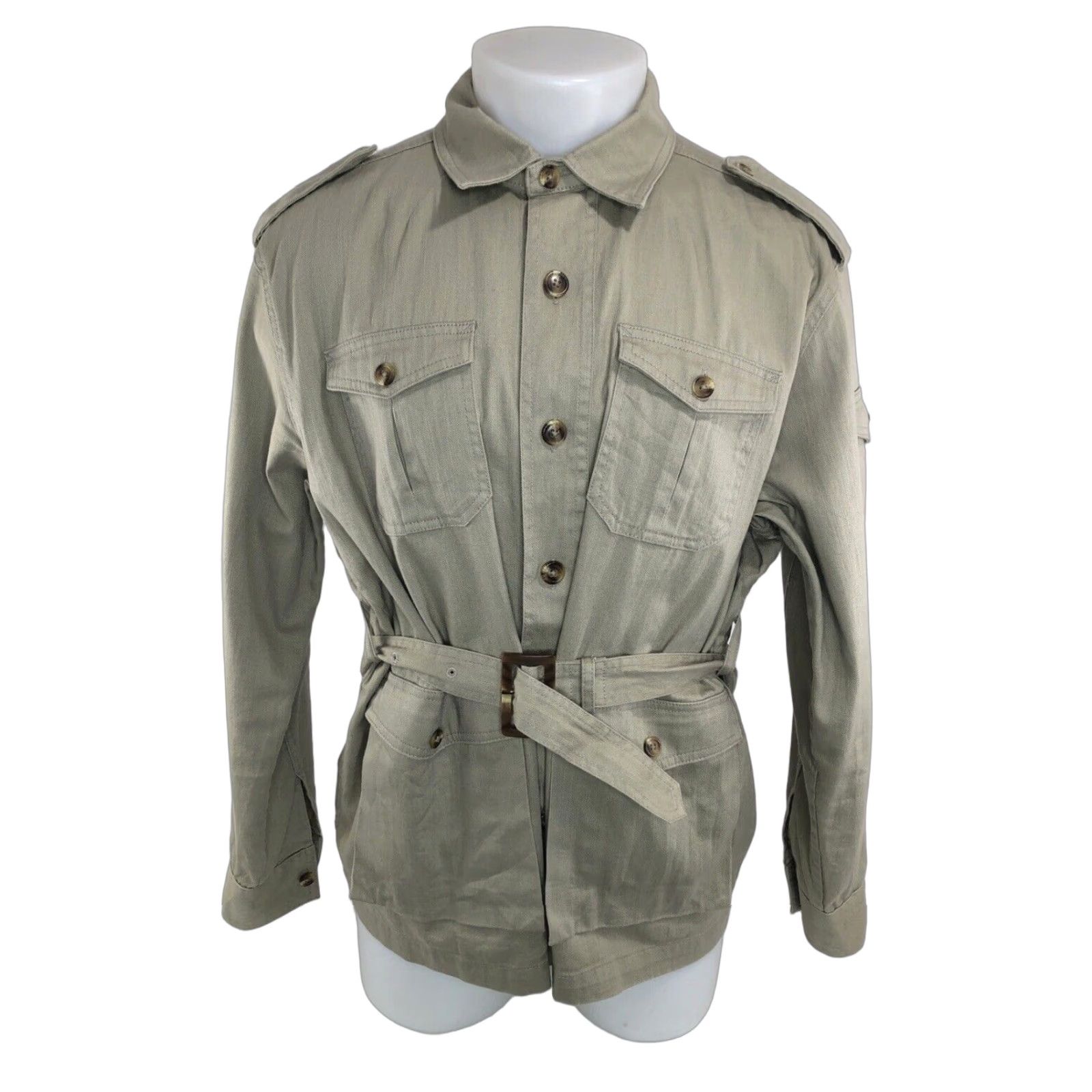 Pendleton VINTAGE Pendleton Shirt Jacket Belted Beiges L Mens Long Sleeve Size L Size US L / EU 52-54 / 3 - 1 Thumbnail