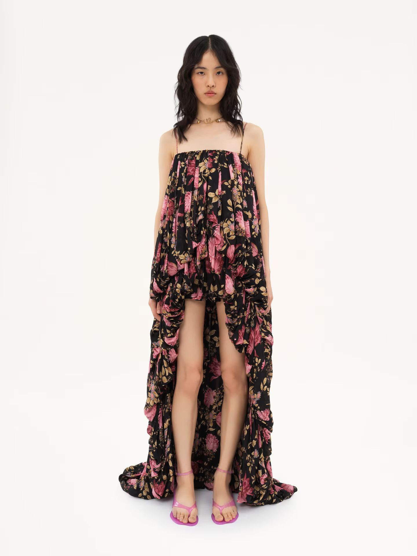 Chloe o1loc1c10226 Maxi Dress in Multicolor Size M / US 6-8 / IT 42-44 - 2 Thumbnail