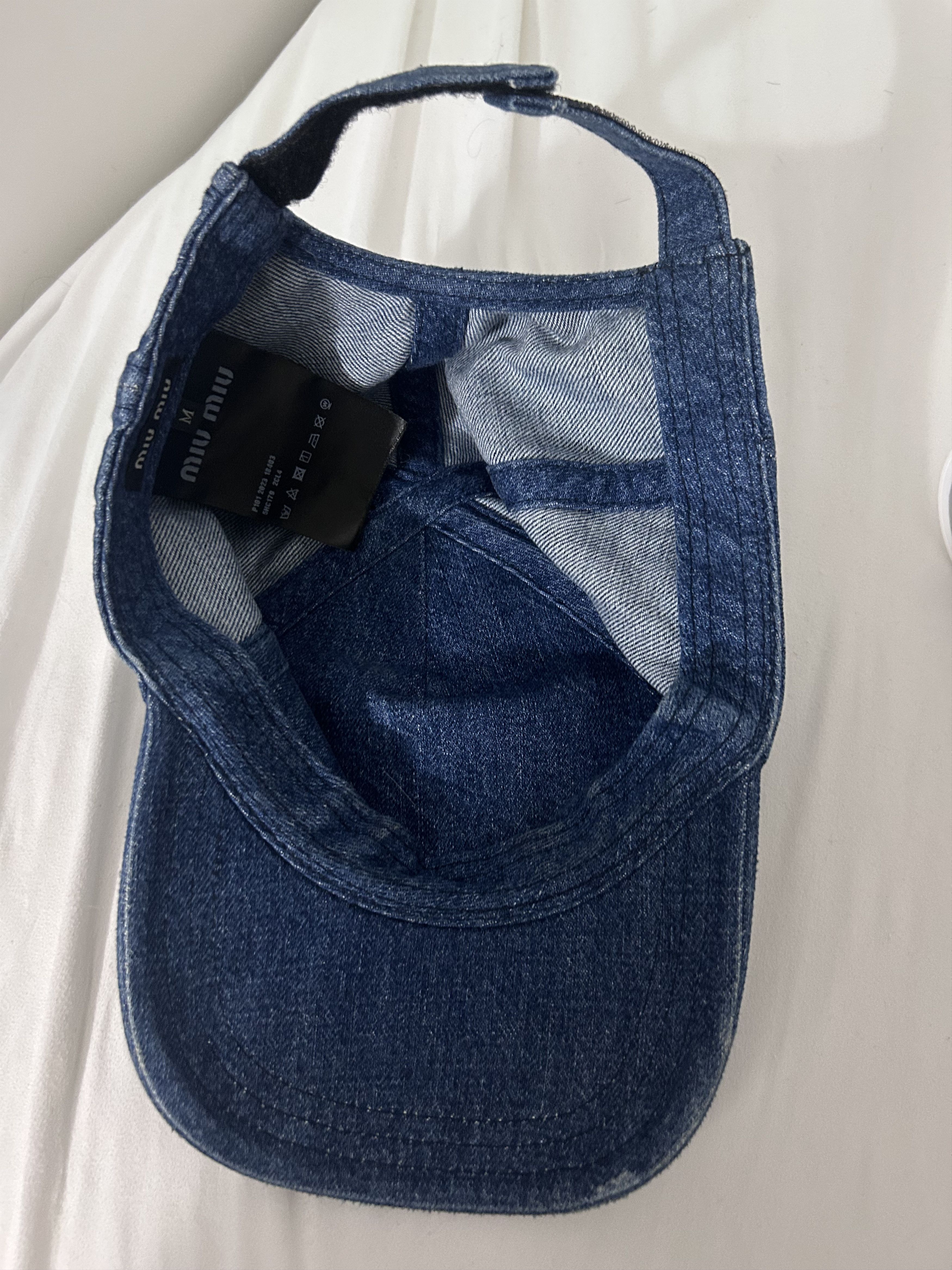 Miu Miu Miu Miu Denim Baseball Cap Size ONE SIZE - 2 Thumbnail