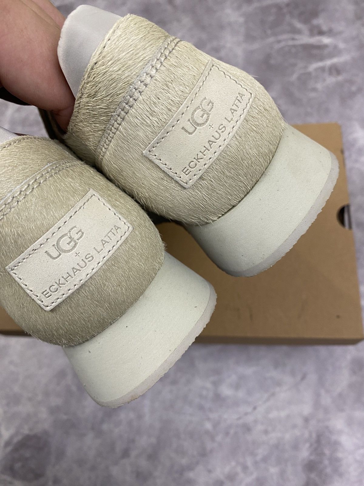 Eckhaus Latta Ugg X Eghaus Latta Square Toe Leather Low Top Sneakers 38 Size US 8 / IT 38 - 8 Thumbnail