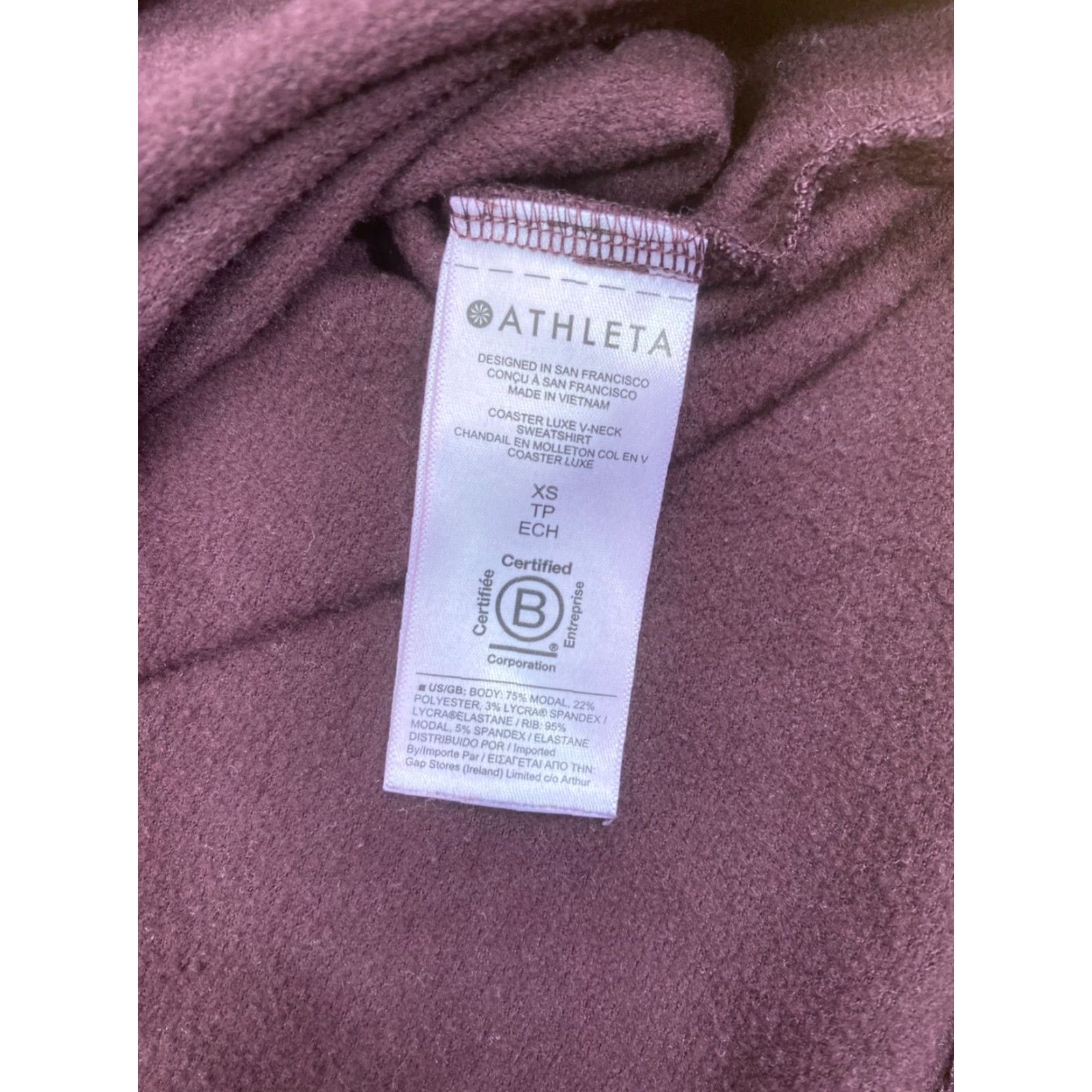 Athleta V-Neck Athleta Pullover Sweat... Size XS / US 0-2 / IT 36-38 - 7 Thumbnail
