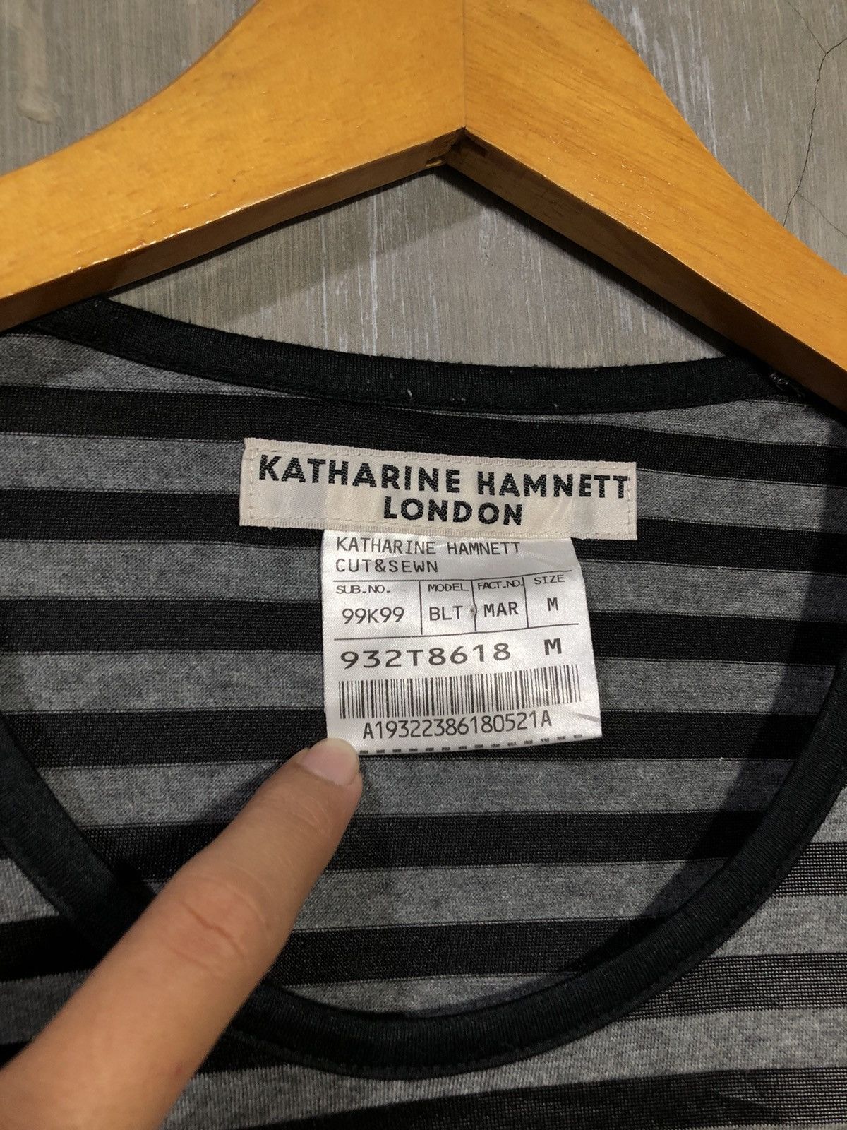 Katharine Hamnett London × Vintage Katharine Hamnett Long Sleeve Tshirt Size M / US 6-8 / IT 42-44 - 4 Thumbnail