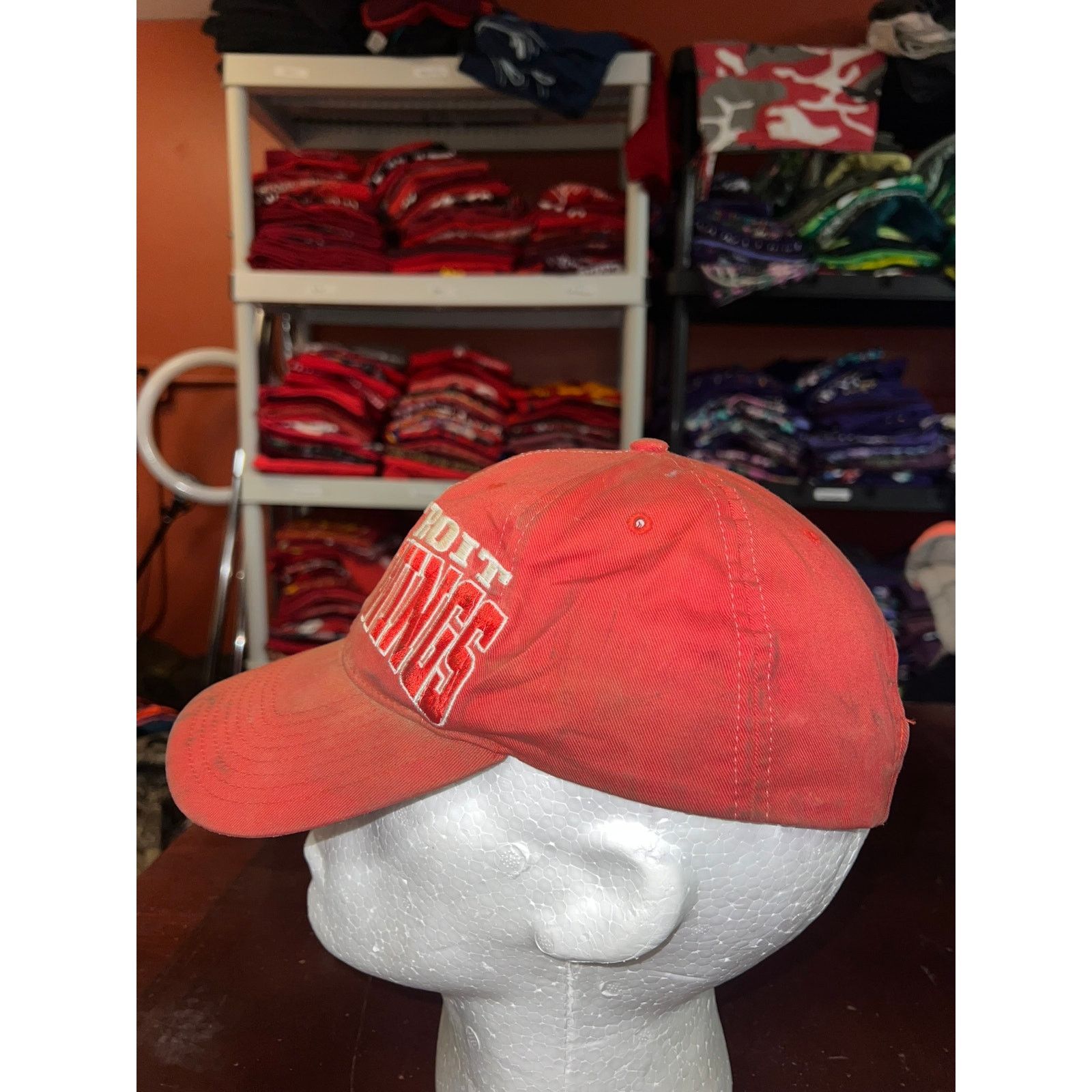 Twins Enterprise Inc. Vintage Detroit Red Wings Hat NHL Hockey Snapback WORN DIRTY Size ONE SIZE - 4 Thumbnail