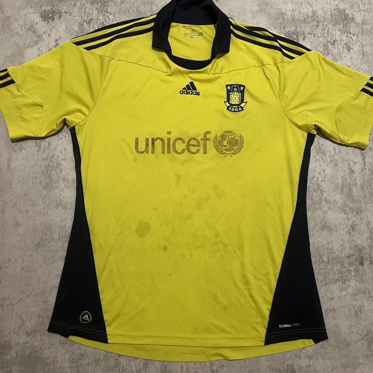 Adidas 2010-11 Brondby Bk Adidas Home Football Shirt Denmark Size US XL / EU 56 / 4 - 1 Thumbnail