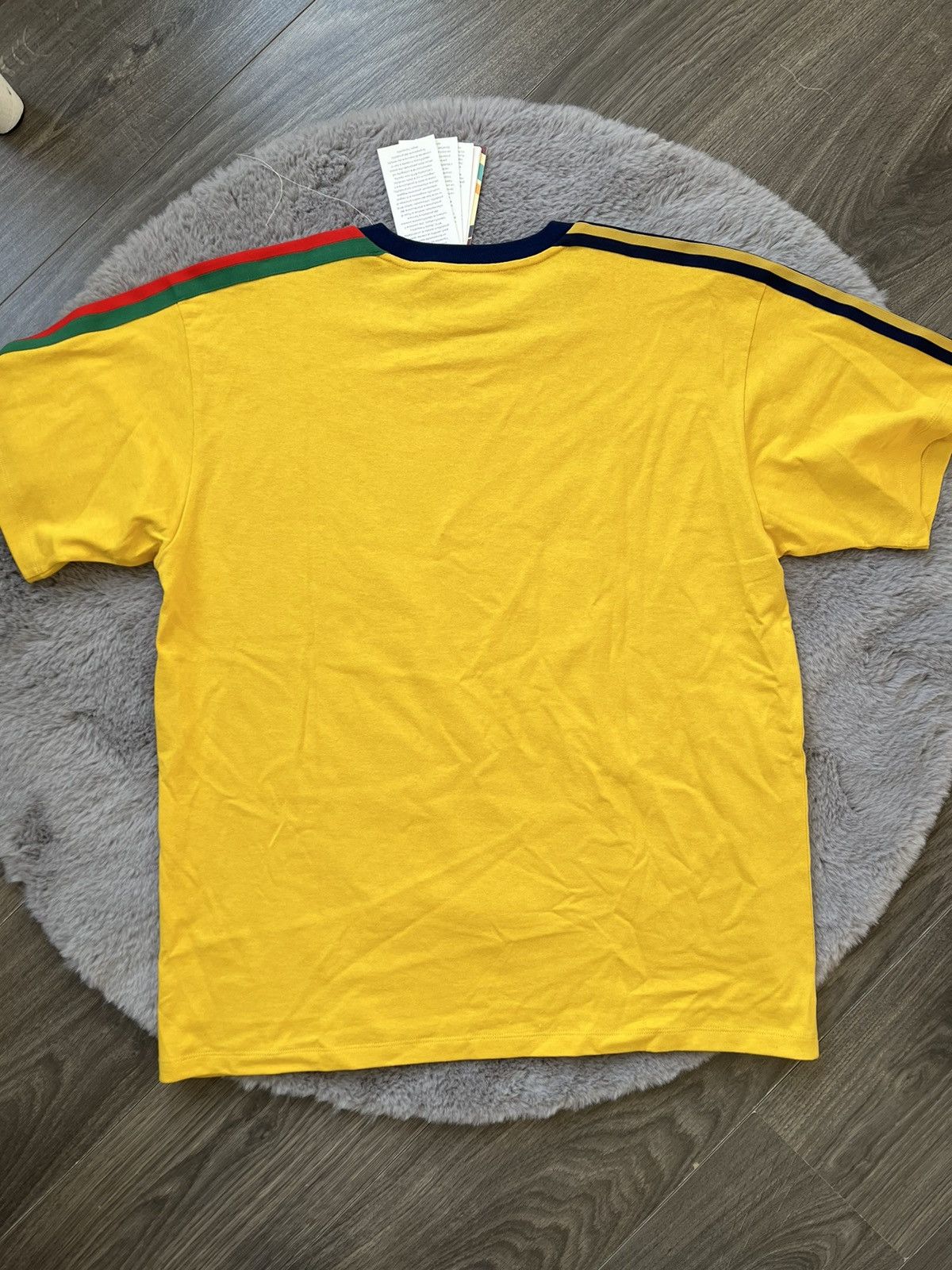 GUCCI×adidas クロップTシャツ イエロー #1921 GUCCI×adidas クロップTシャツ イエロー #1921 - メルカリ