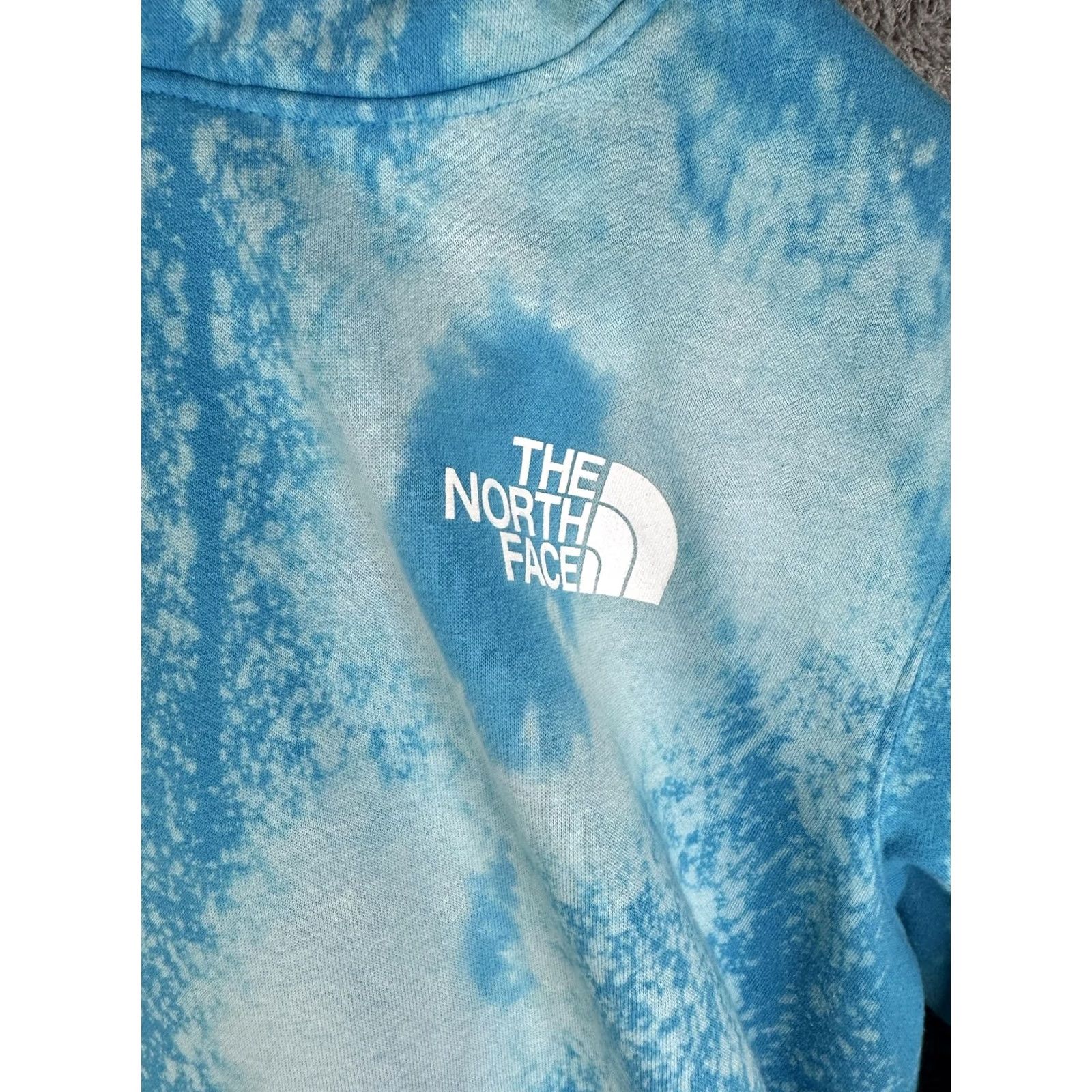 The North Face The North Face Hoodie Mens L Blue Tie Dye Graphic Print Never Stop Exploring Sweatshirt Pullover Hooded Size US L / EU 52-54 / 3 - 4 Thumbnail