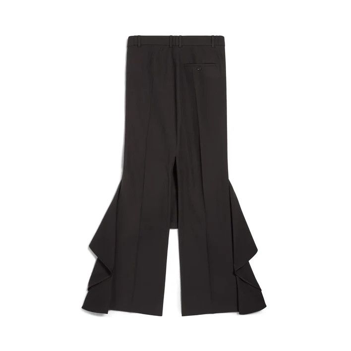 Balenciaga o1bcso1str1124 Deconstructed Godet Skirt in Black Size 26" / US 2 / IT 38 - 2 Thumbnail