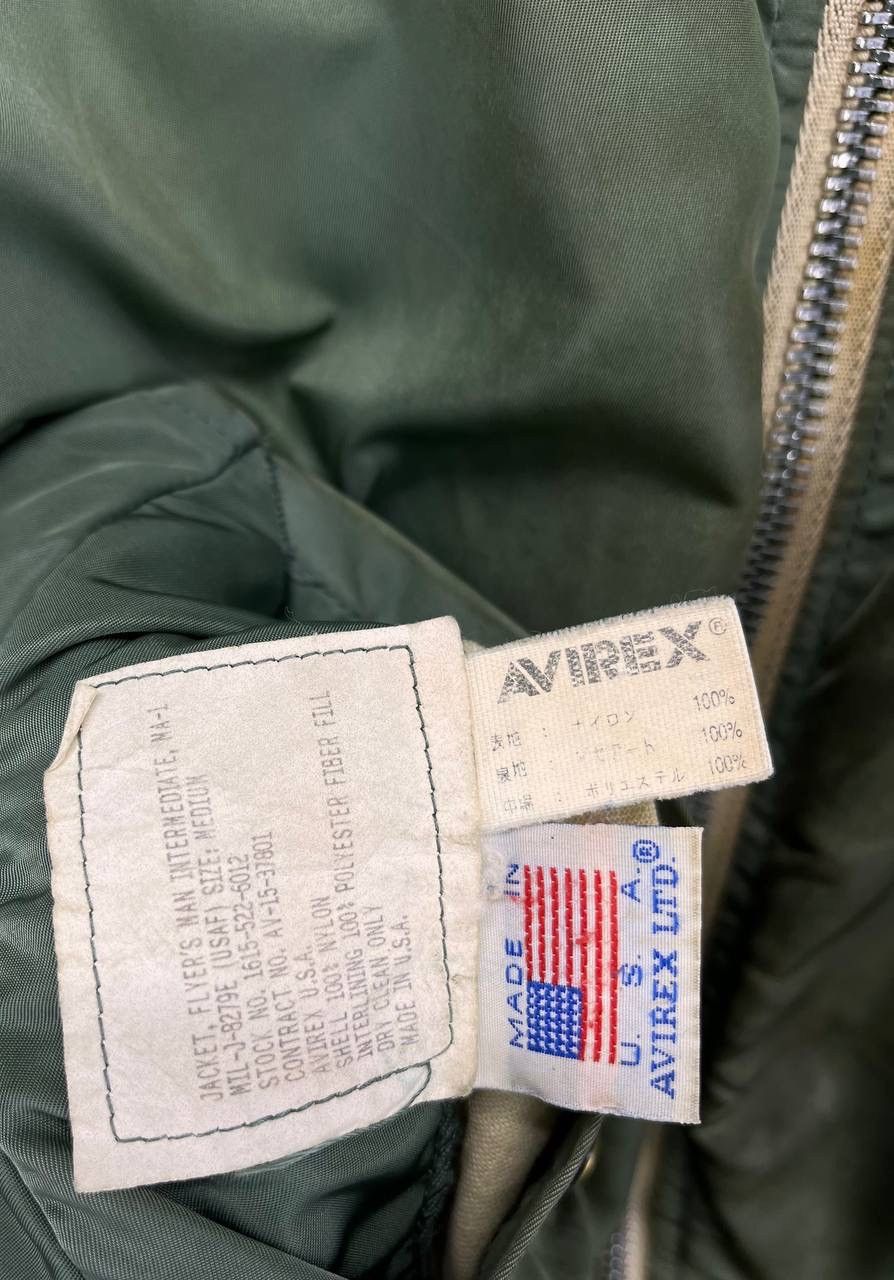 Avirex Vintage Avirex Trashed Rare Bomber Jacket Size US M / EU 48-50 / 2 - 8 Thumbnail