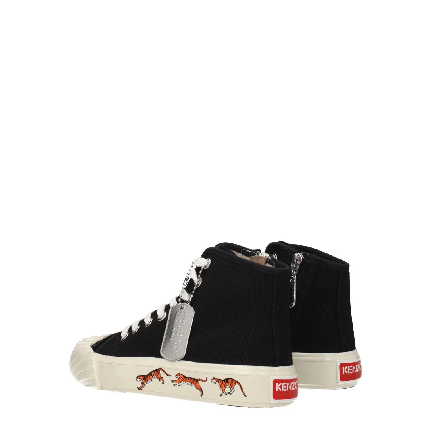 Kenzo ob1o1e1124 Fabric Sneakers in Black Size US 5 / IT 35 - 3 Thumbnail