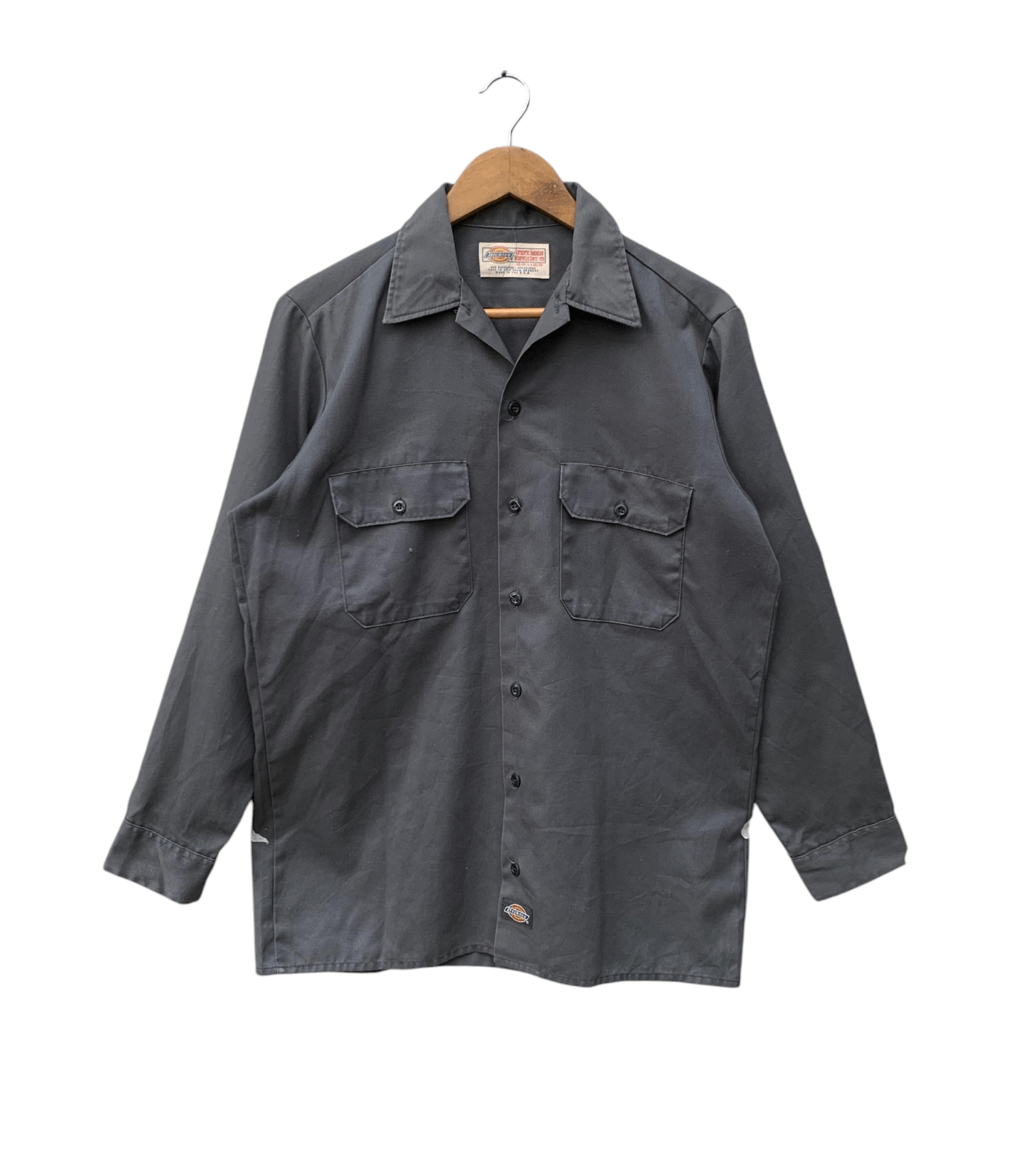 Dickies × Vintage Vintage Dickies Made In Usa Workers Button Shirt Size US M / EU 48-50 / 2 - 1 Thumbnail