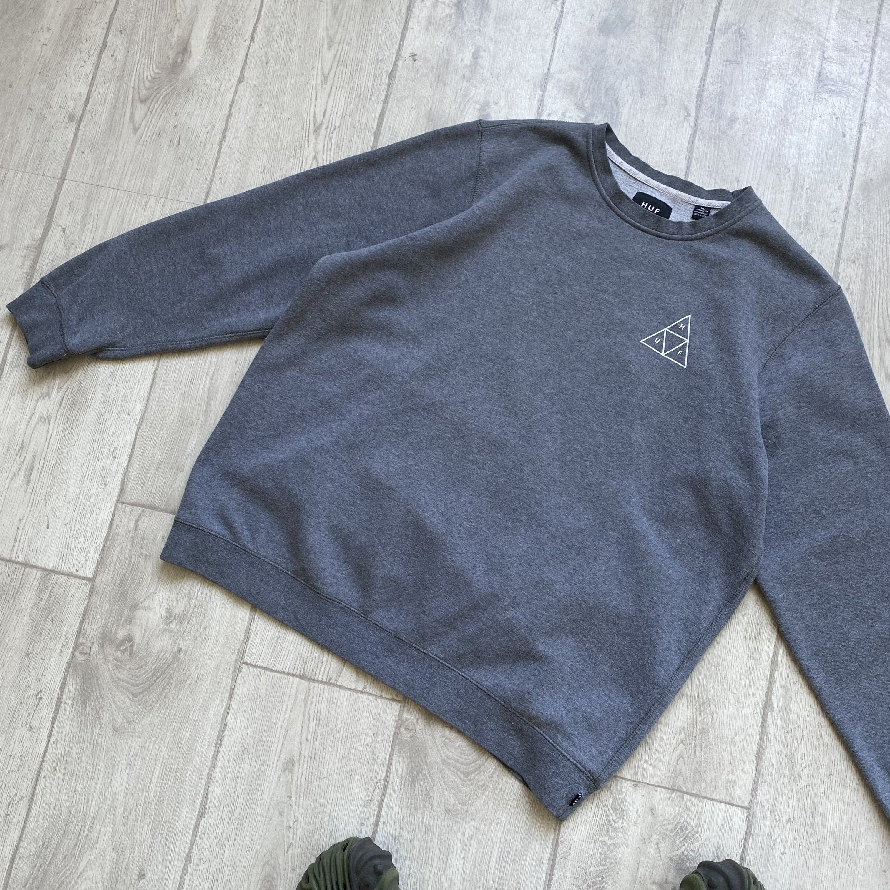 Huf 🛹 Vintage 00s Huf Skateboarding sweatshirt Big logo Size US XL / EU 56 / 4 - 8 Thumbnail