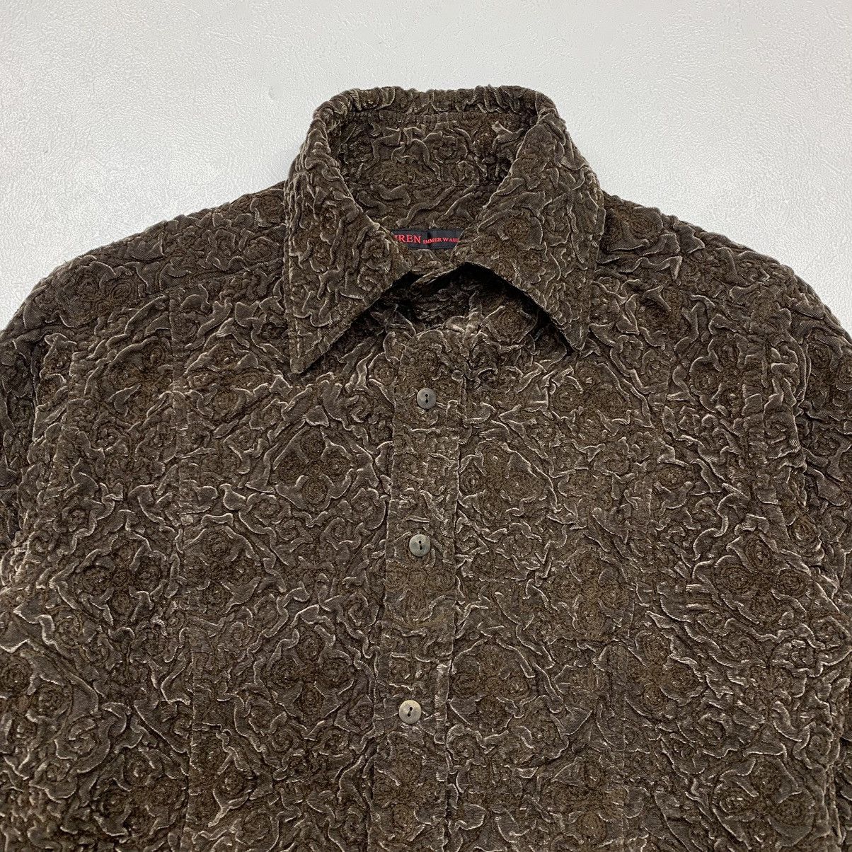 Designer Wahren immer wahrened avant garde textured button shirt Size US M / EU 48-50 / 2 - 3 Thumbnail